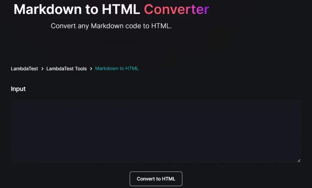 Data Formatting - markdown to HTML converter