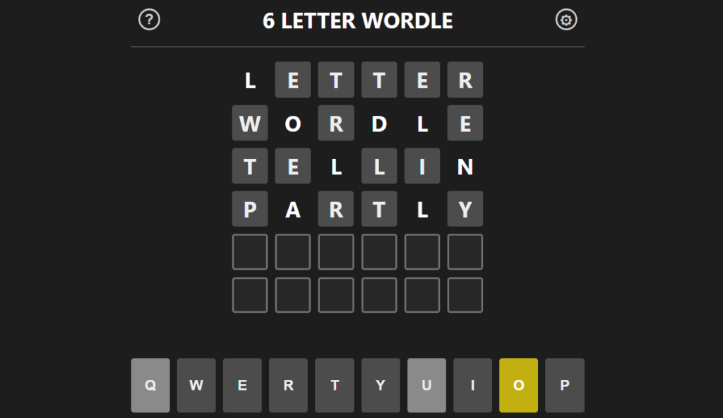 6 letter wordle - sectordle