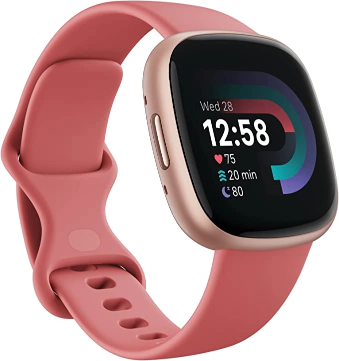 Fitbit Versa 4 - Pink Sand / Copper Rose Aluminum