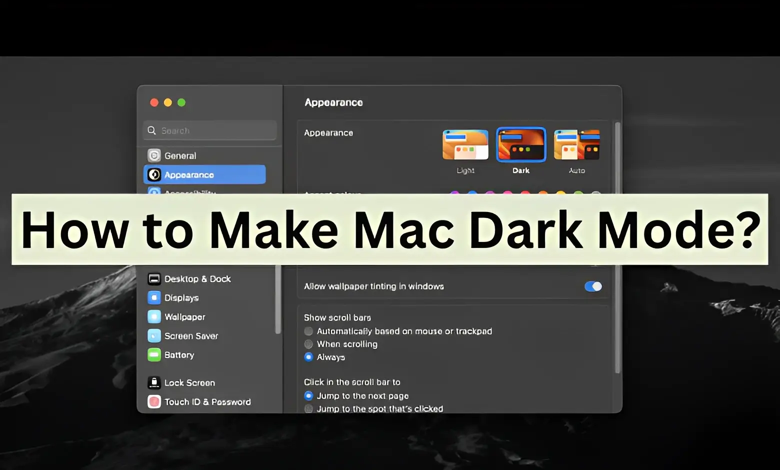 How to Make Mac Dark Mode? SEO & Tech News