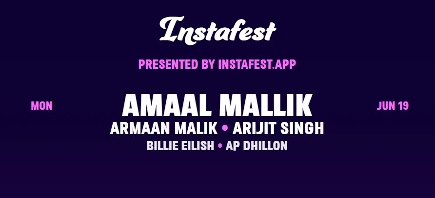 Instafest - Save your lineup