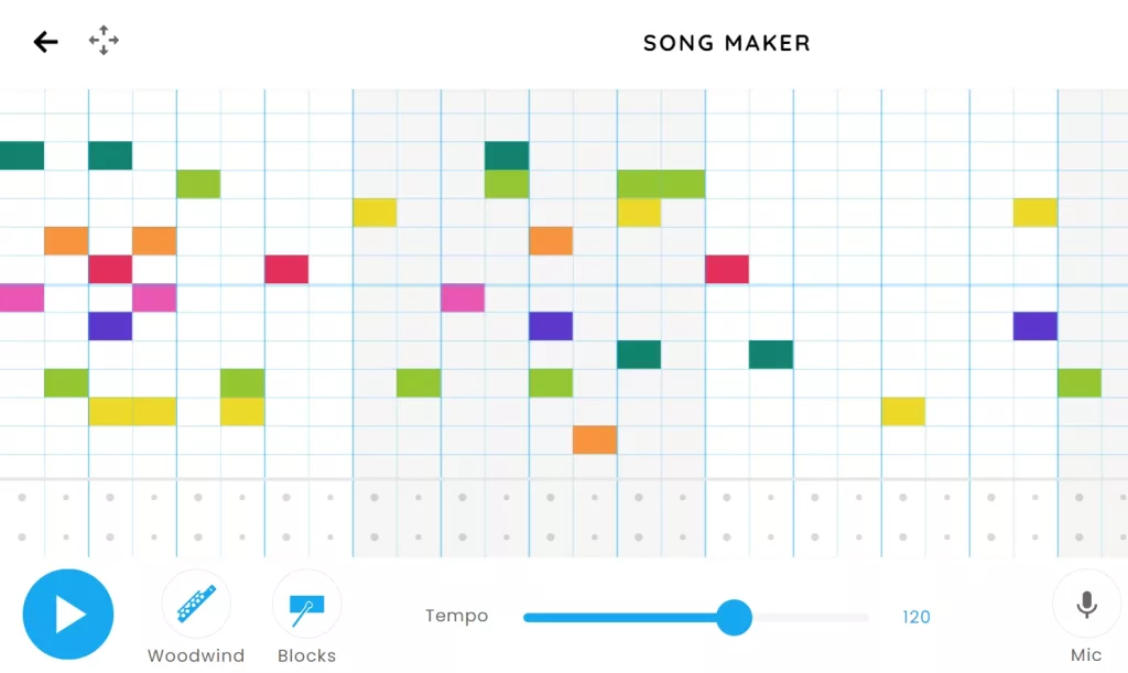 make Songs using Chrome Music Lab