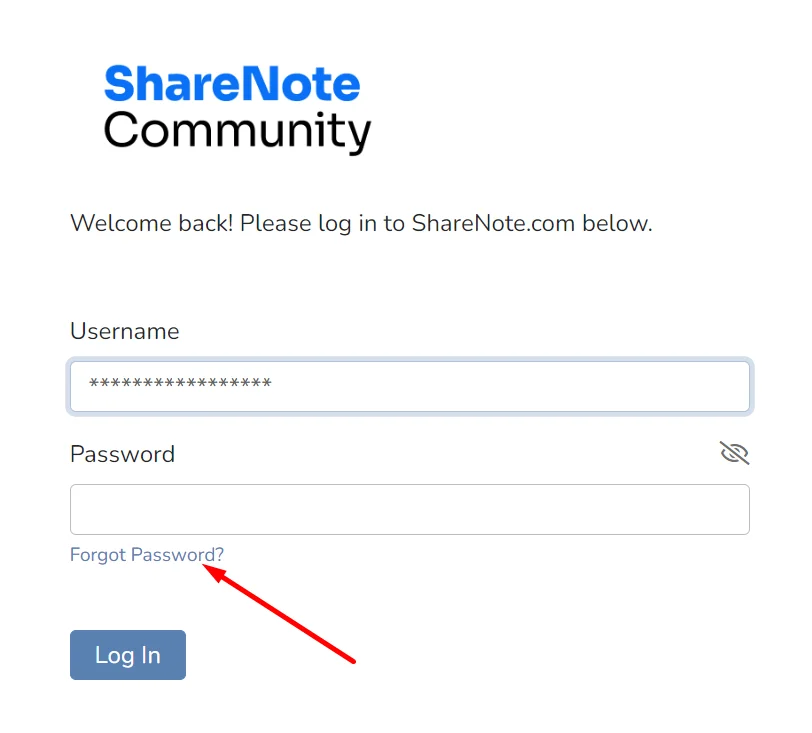 How to Reset ShareNote Login Password