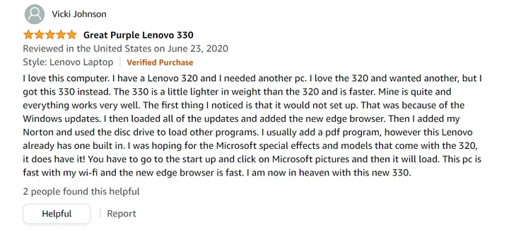 Lenovo Ideapad 330-15 User Reviews