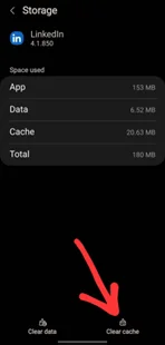 How to Clear the Cache on Android - Tap Clear cache