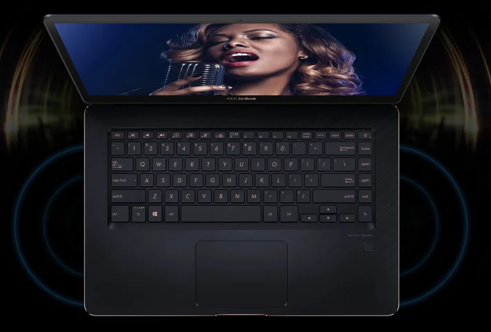  Asus ZenBook Pro UX550 keyboard and touchpad