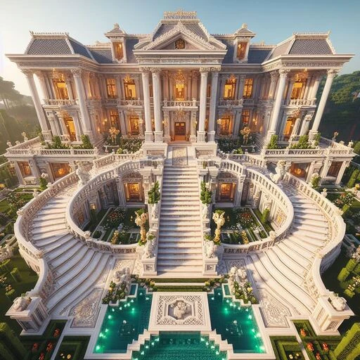 Luxurious Mansion in MInecraft