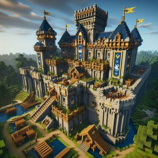 Medieval Castle as Minecraft house