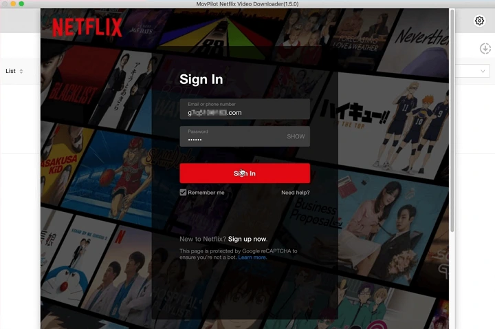 Sign in to your Netflix Account