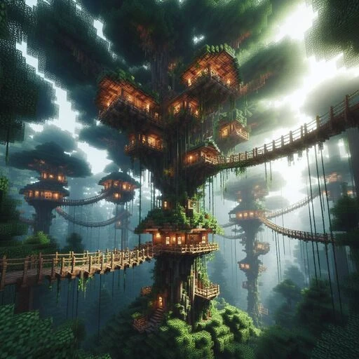 Treehouse Sanctuary Minecraft